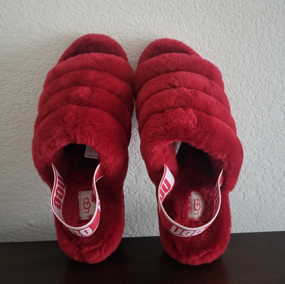 Ugg Fluff Yeah Slides ¡Like New!